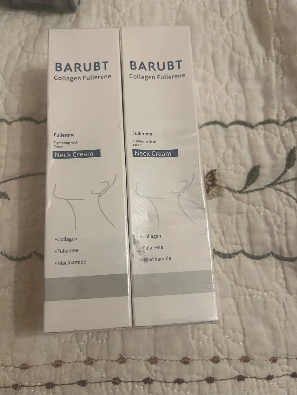 Barubt-Collagen Fullerene Neck Cream - 2 pac